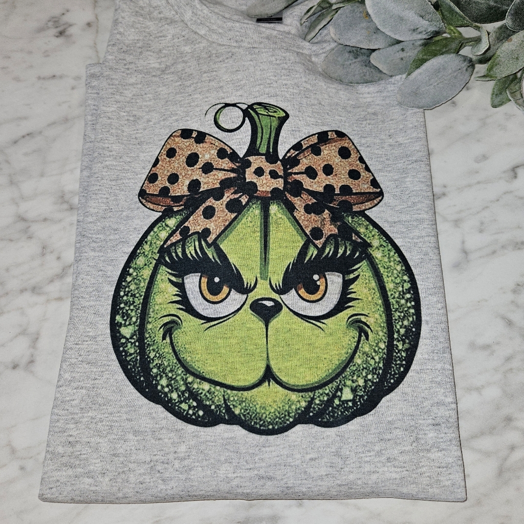 Grinch Pumpkin Shirt Fall Cute Popular Trendy